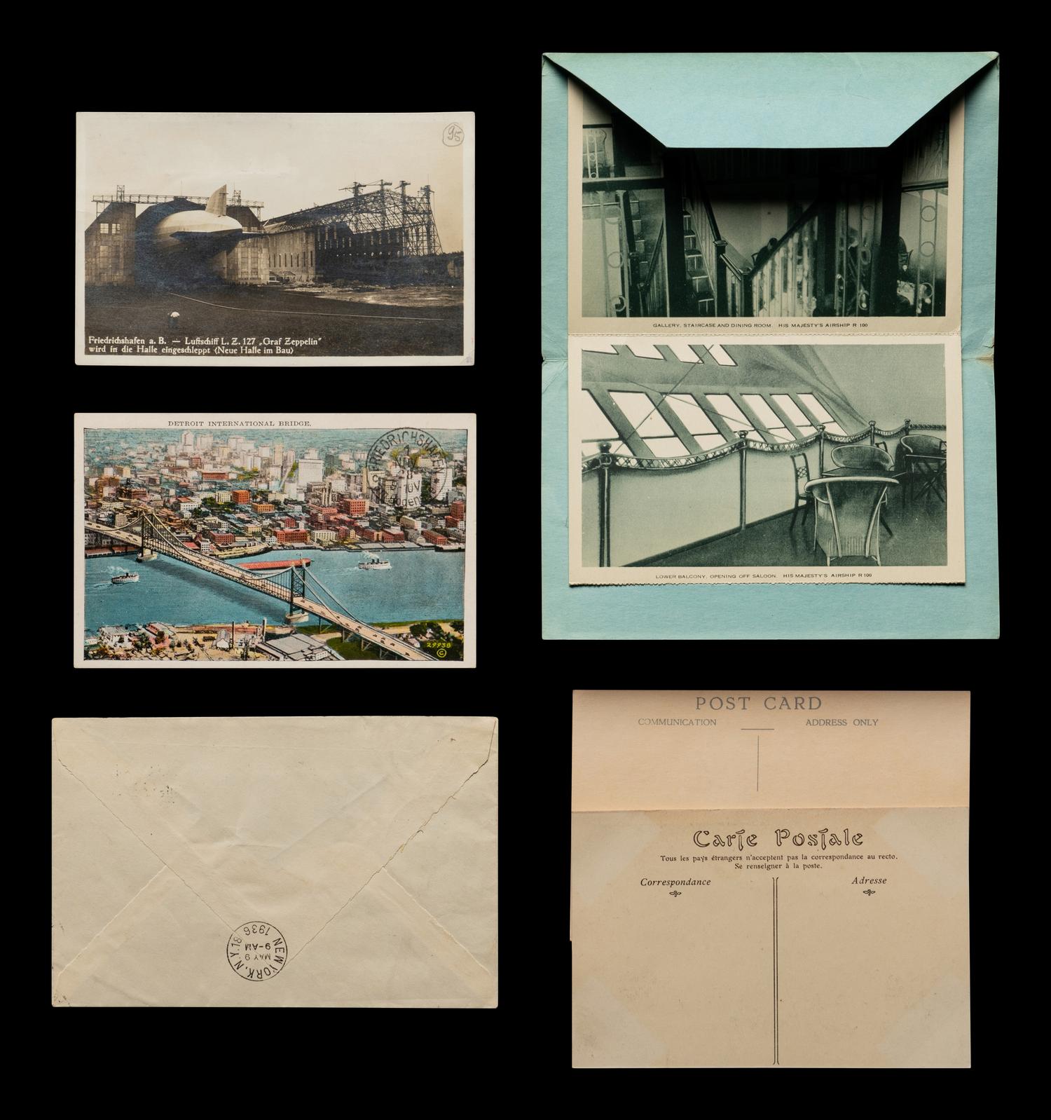 [ZEPPELIN] A Collection of Autographed Flight Covers, Post Cards and Zeppelin Memorabilia