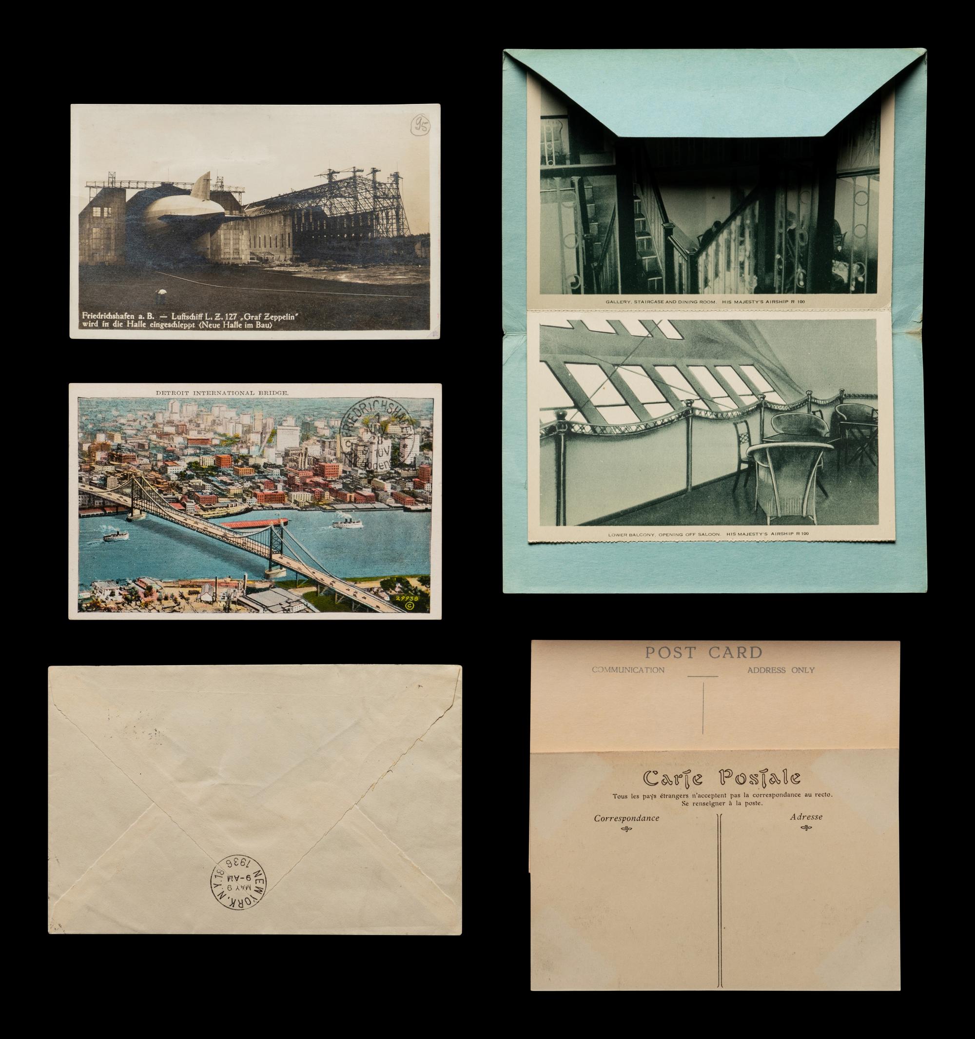 [ZEPPELIN] A Collection of Autographed Flight Covers, Post Cards and Zeppelin Memorabilia