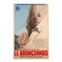 [TRAVEL POSTERS]. A group of 3 posters promoting French tourism and winter sports, comprising: