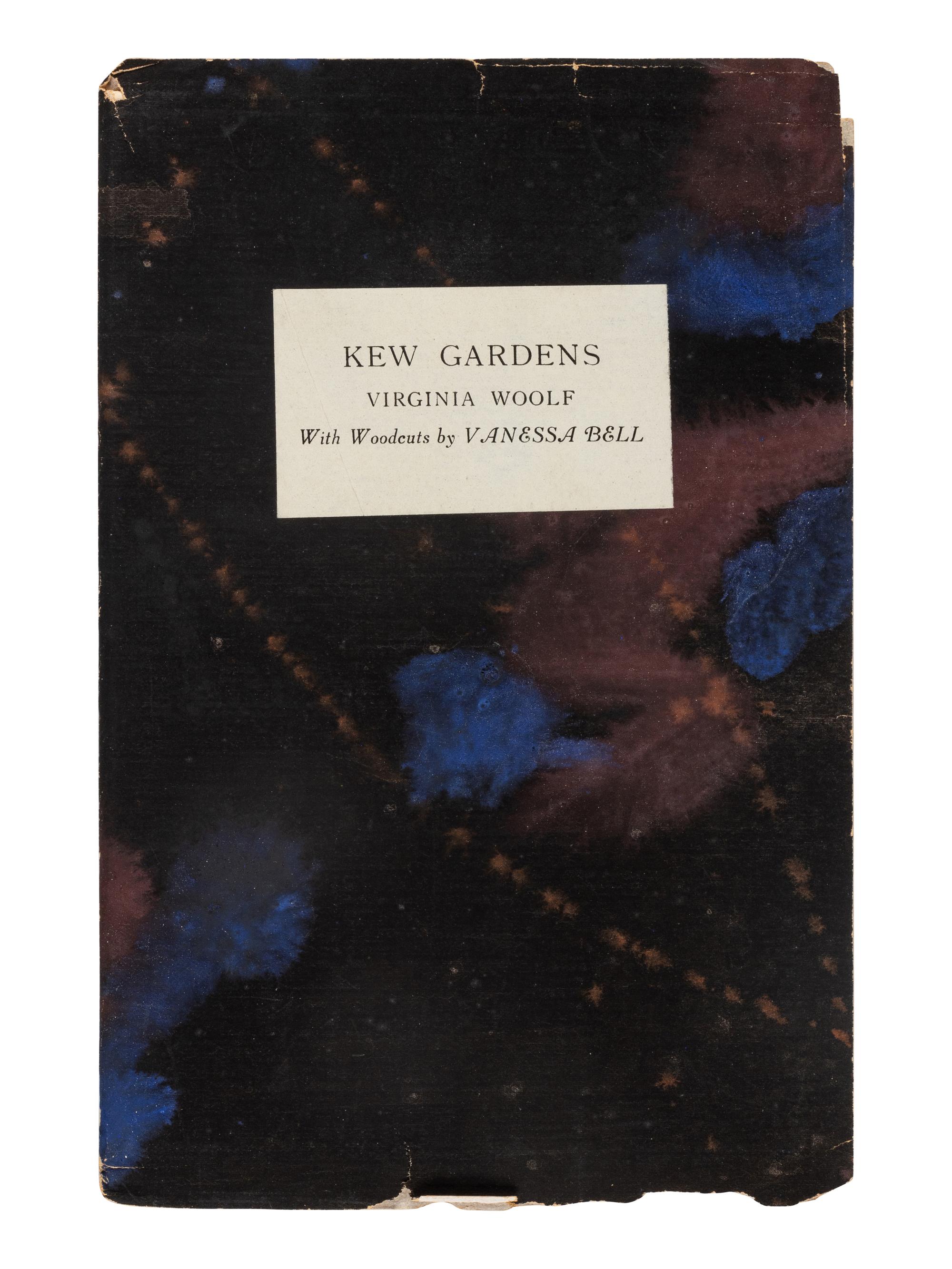 WOOLF, Virginia (1882-1941). Kew Gardens . Richmond: Hogarth Press, 1919.