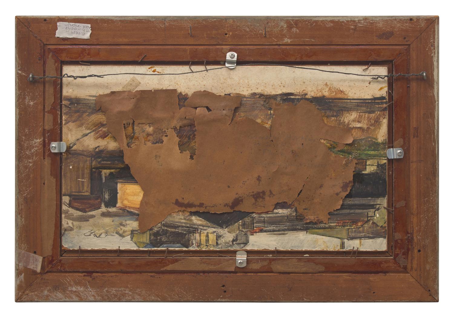 Study for Hilly Street ; with Philadelphia Streetscape (A Double-Sided Work)