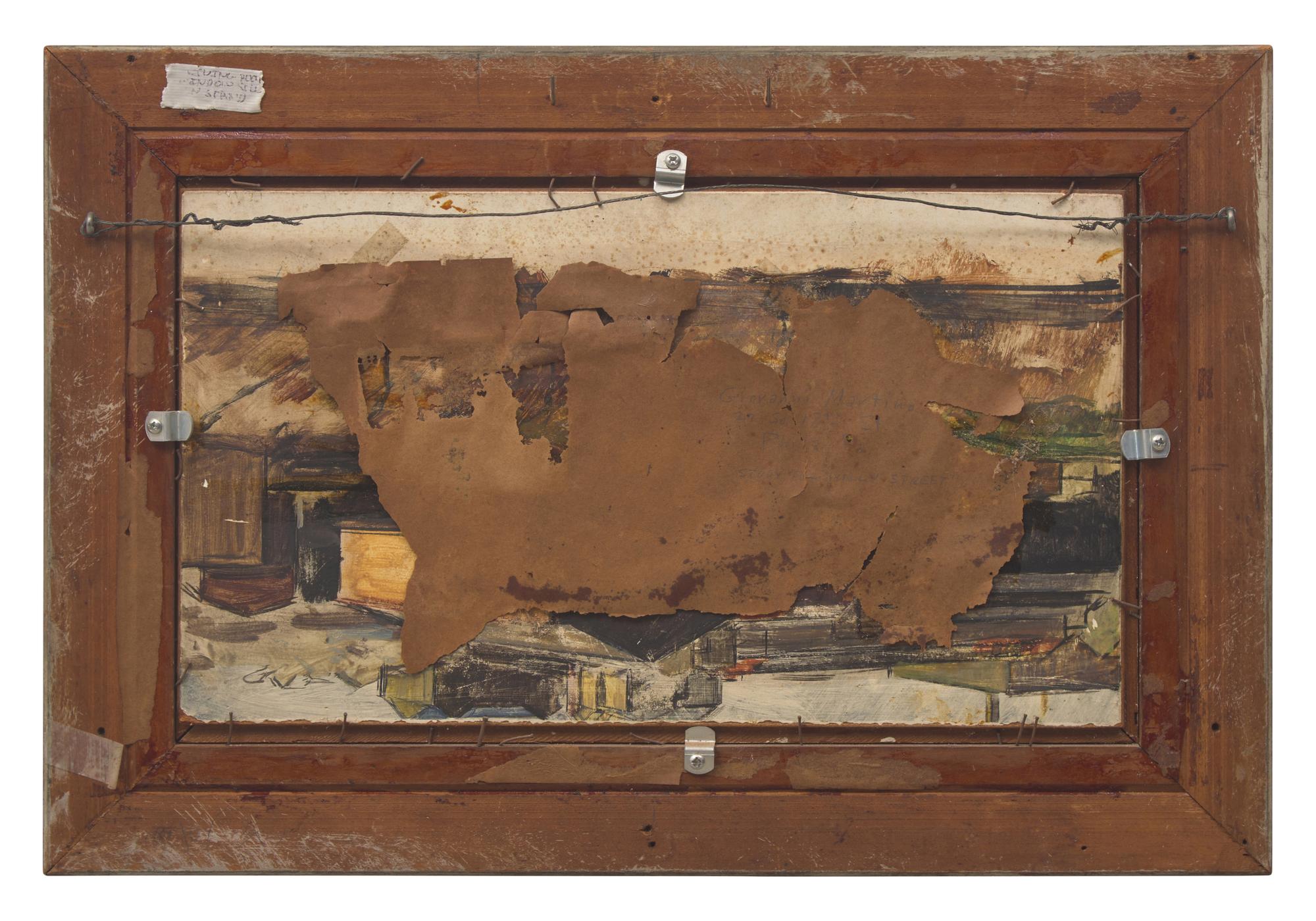 Study for Hilly Street ; with Philadelphia Streetscape (A Double-Sided Work)