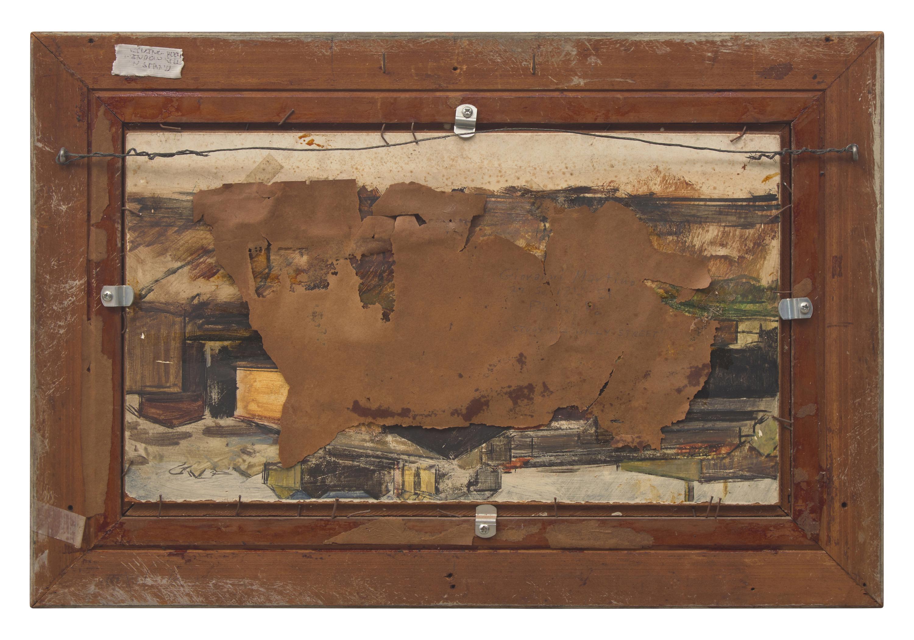 Study for Hilly Street ; with Philadelphia Streetscape (A Double-Sided Work)