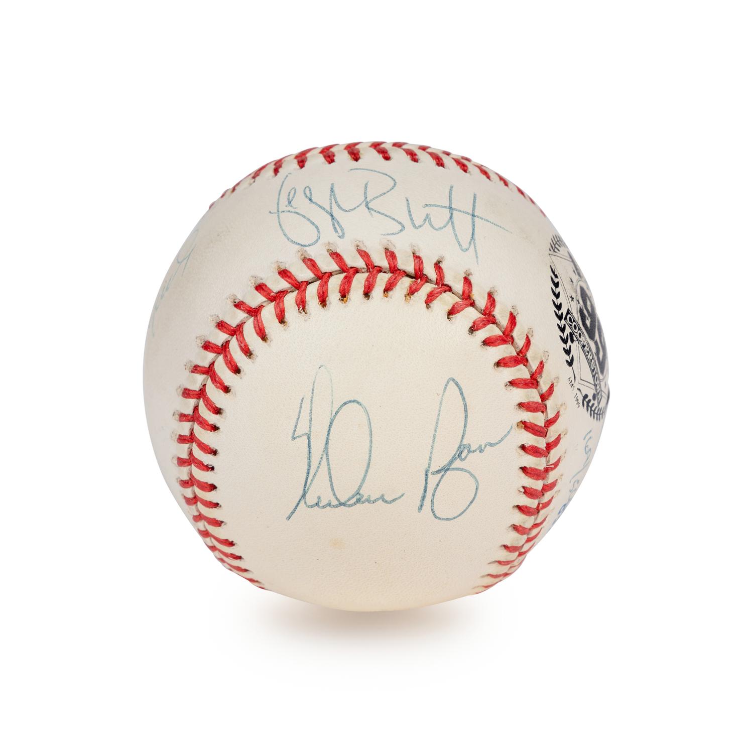 A Nolan Ryan, George Brett, Robin Yount and Orlando Cepeda 1999 Hall of Fame Signed Autograph Limited Edition Baseball (Beckett Authentication Services Letter)