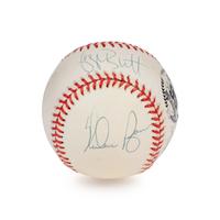 A Nolan Ryan, George Brett, Robin Yount and Orlando Cepeda 1999 Hall of Fame Signed Autograph Limited Edition Baseball (Beckett Authentication Services Letter)