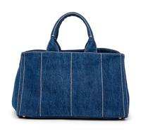 Prada, Denim Logo Tote