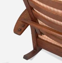 L & J.G. Stickley (American, active 1900-1974) Reclining Morris Rocking Chair No. 831, USA, circa 1910