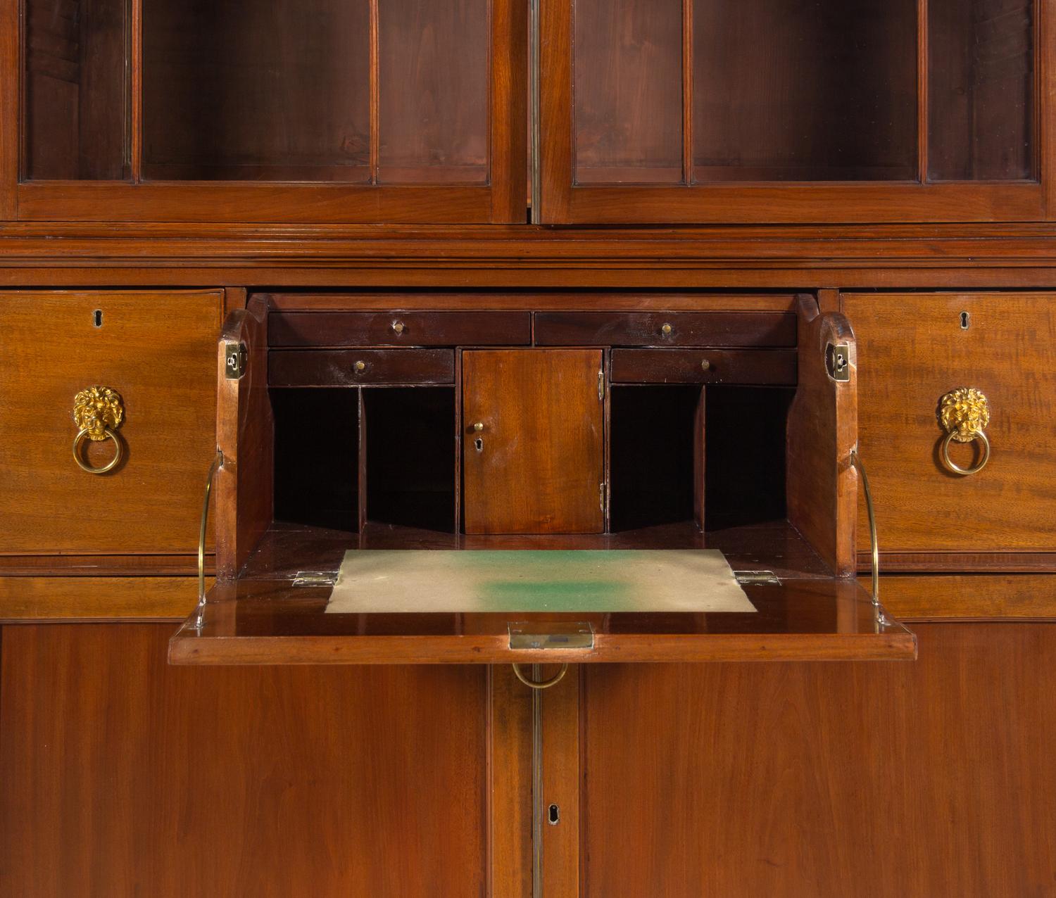 A Regency Mahogany Secretary Bookcase