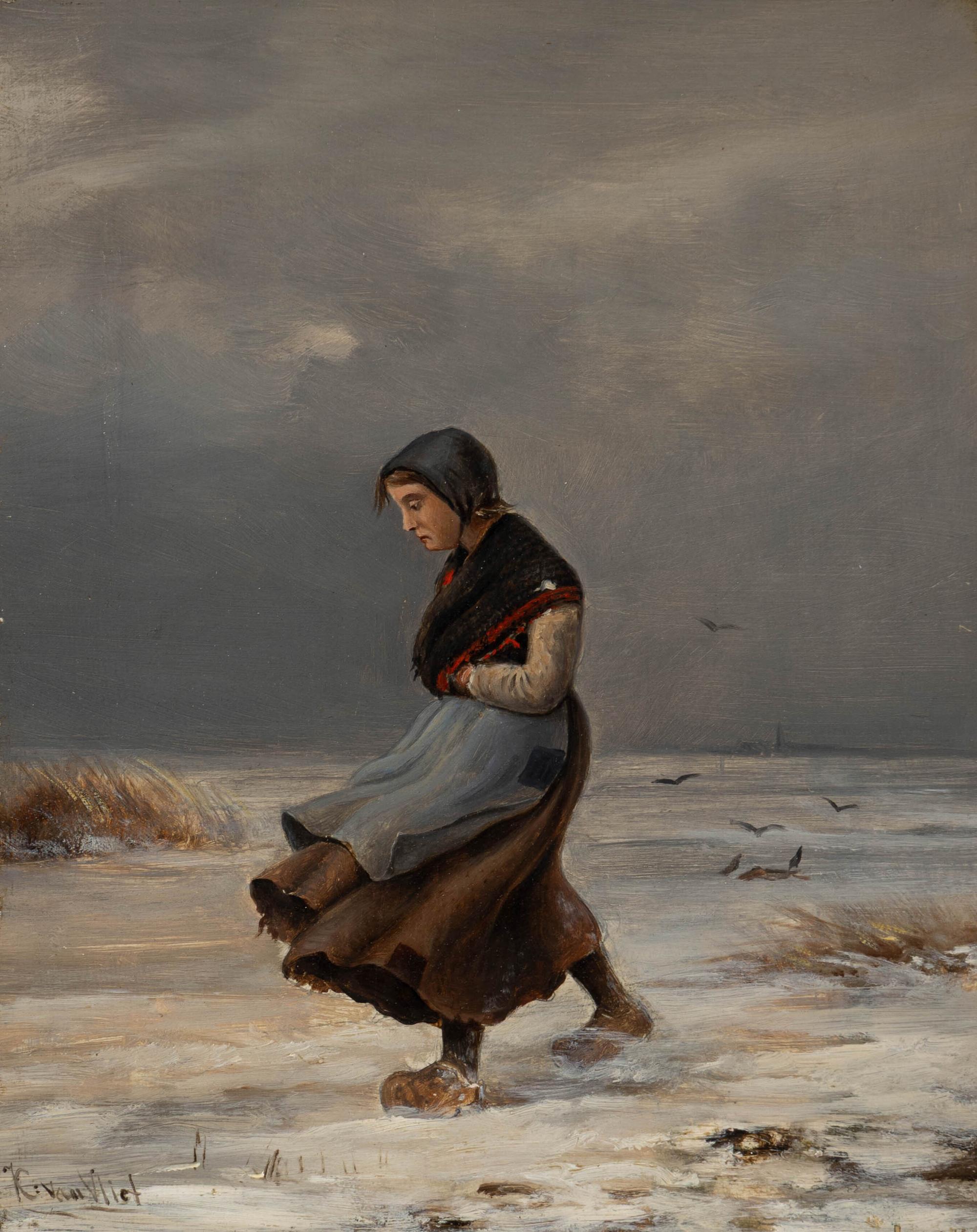 German/Austrian, 19th Century — Winter Outings (a pair of works)