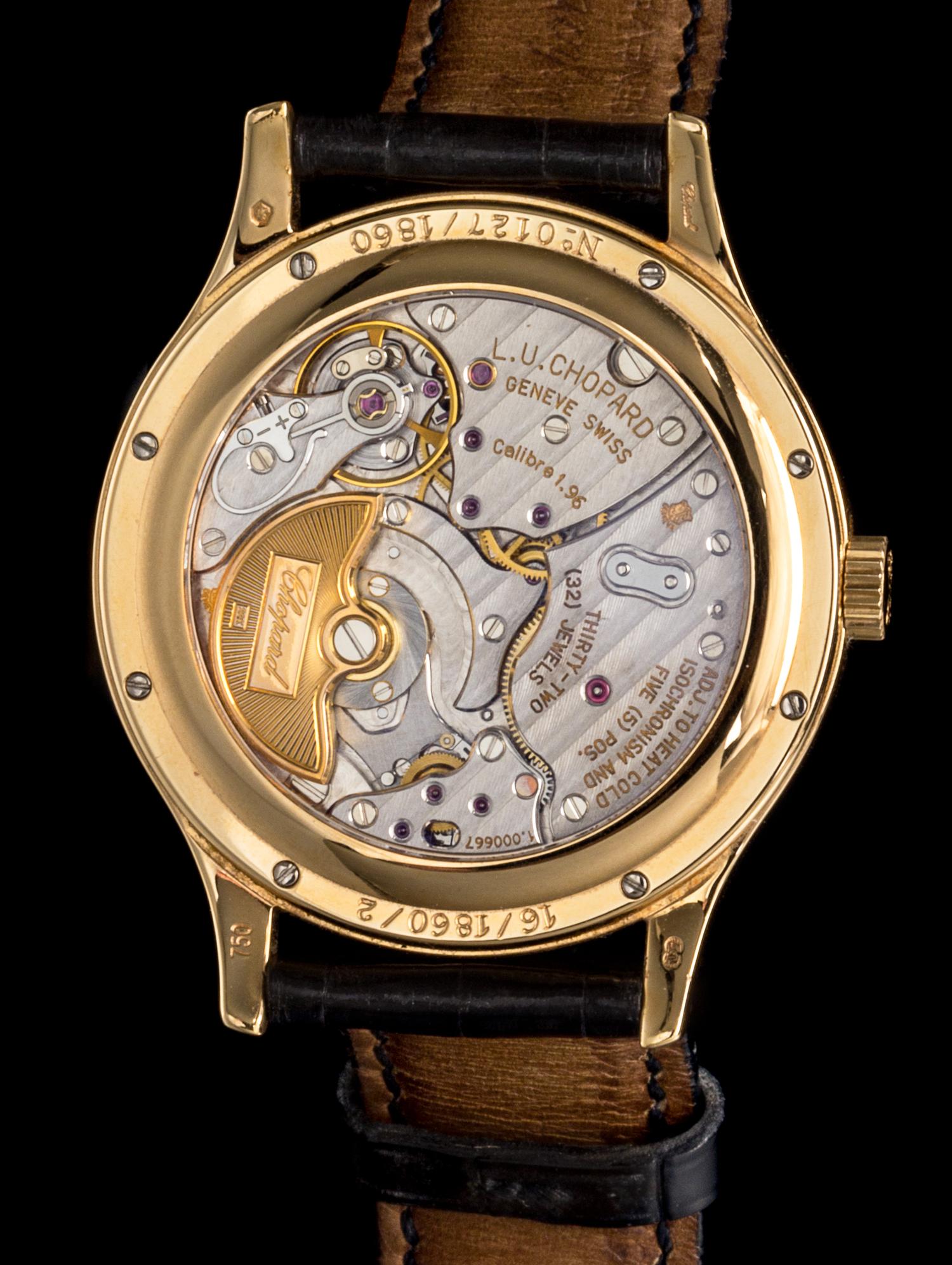 An 18 Karat Yellow Gold Ref. 16/1860/2 Wristwatch, Chopard,