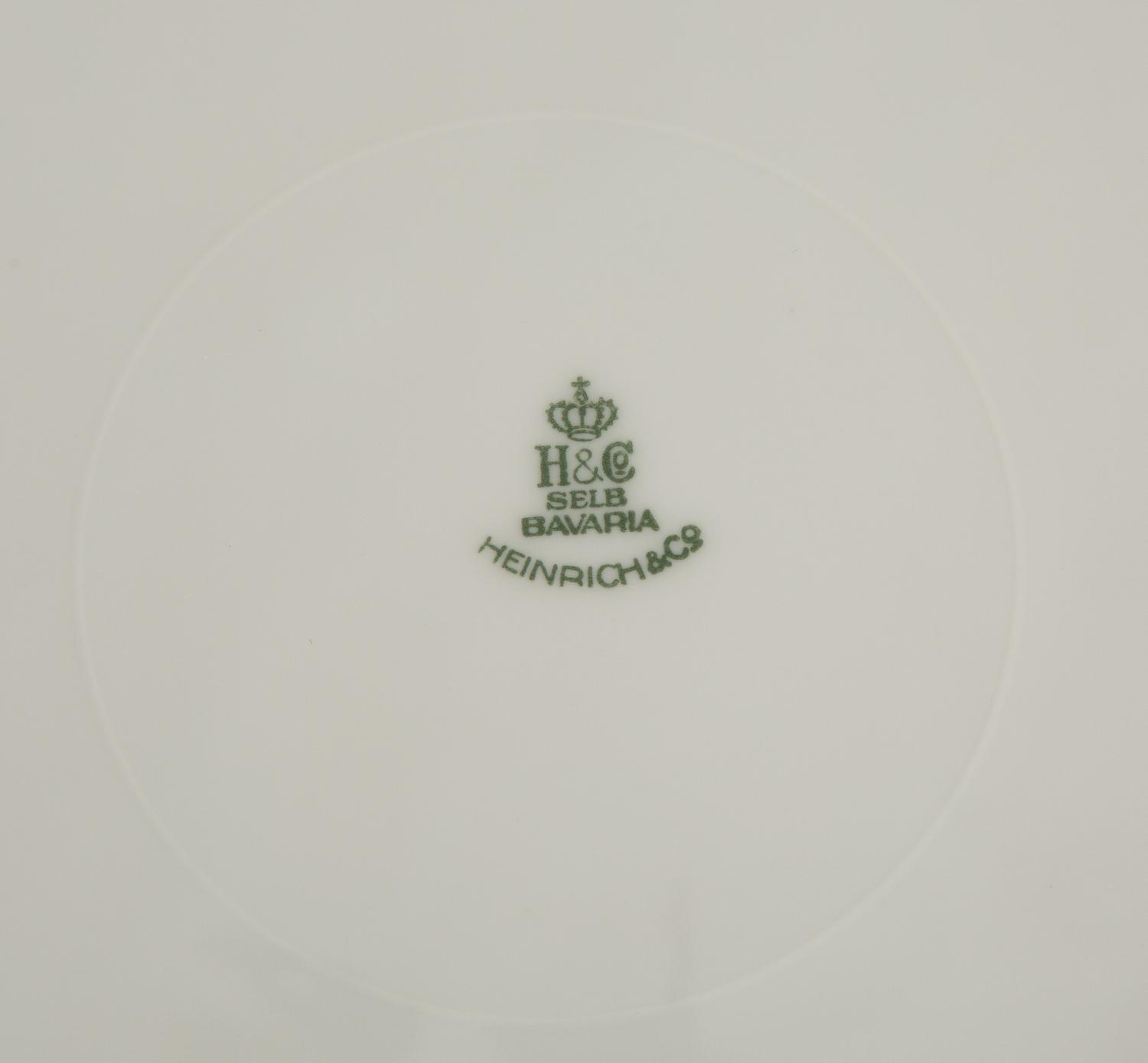 A Set of Twelve German Porcelain Service Plates