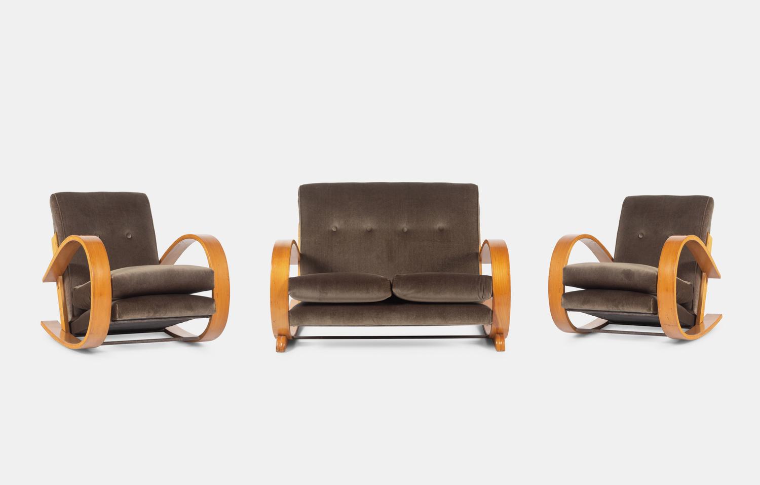 Bentwood Three-Piece Seating Suite