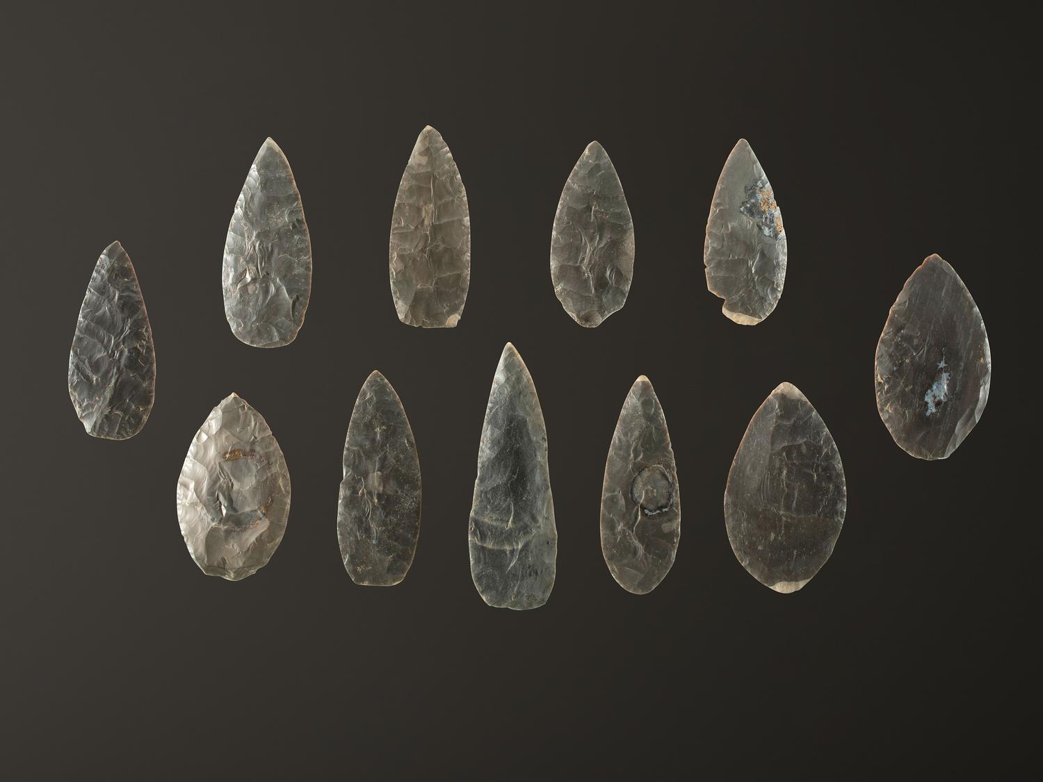 A Cache of Hornstone Blades