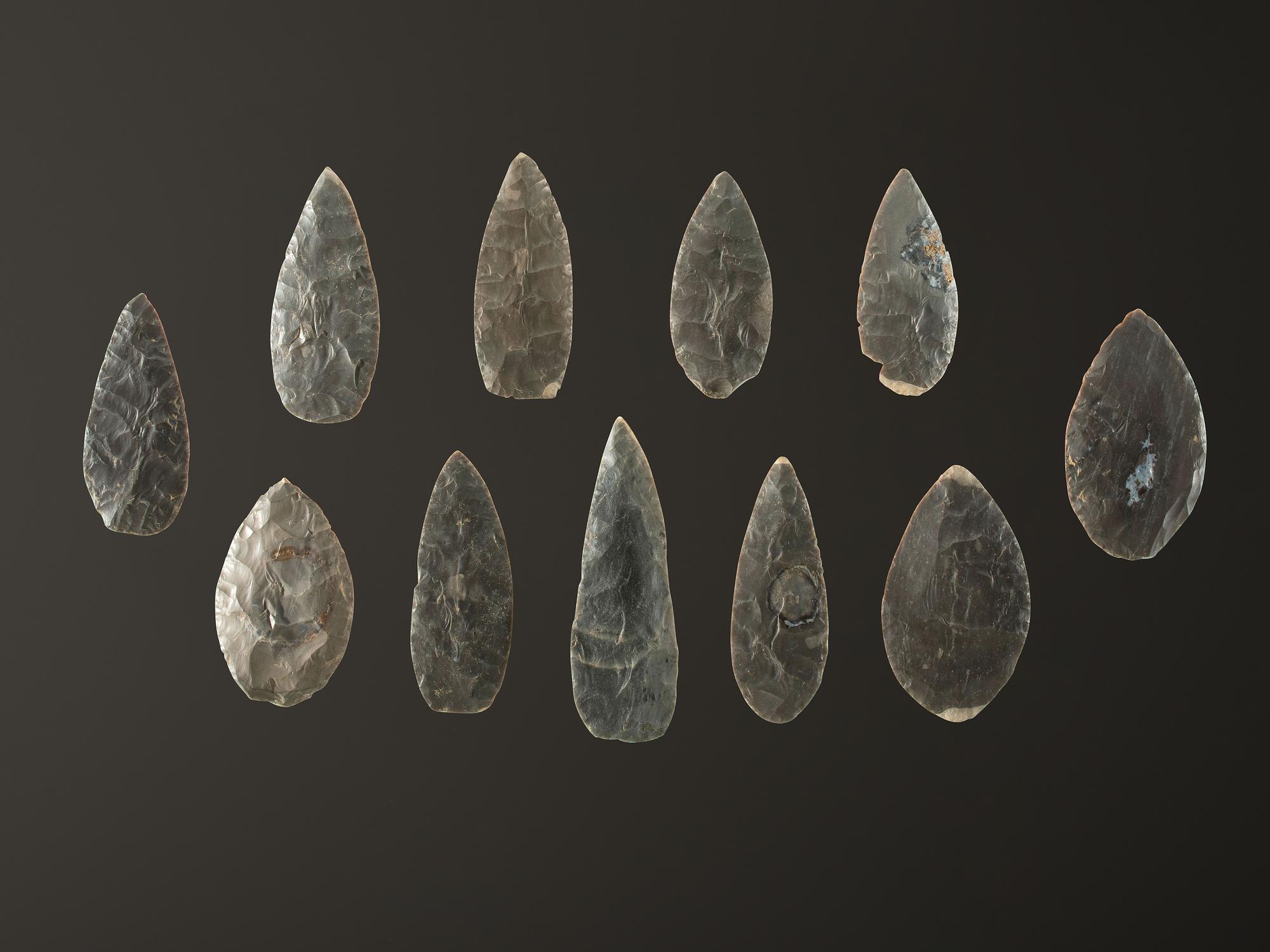 A Cache of Hornstone Blades
