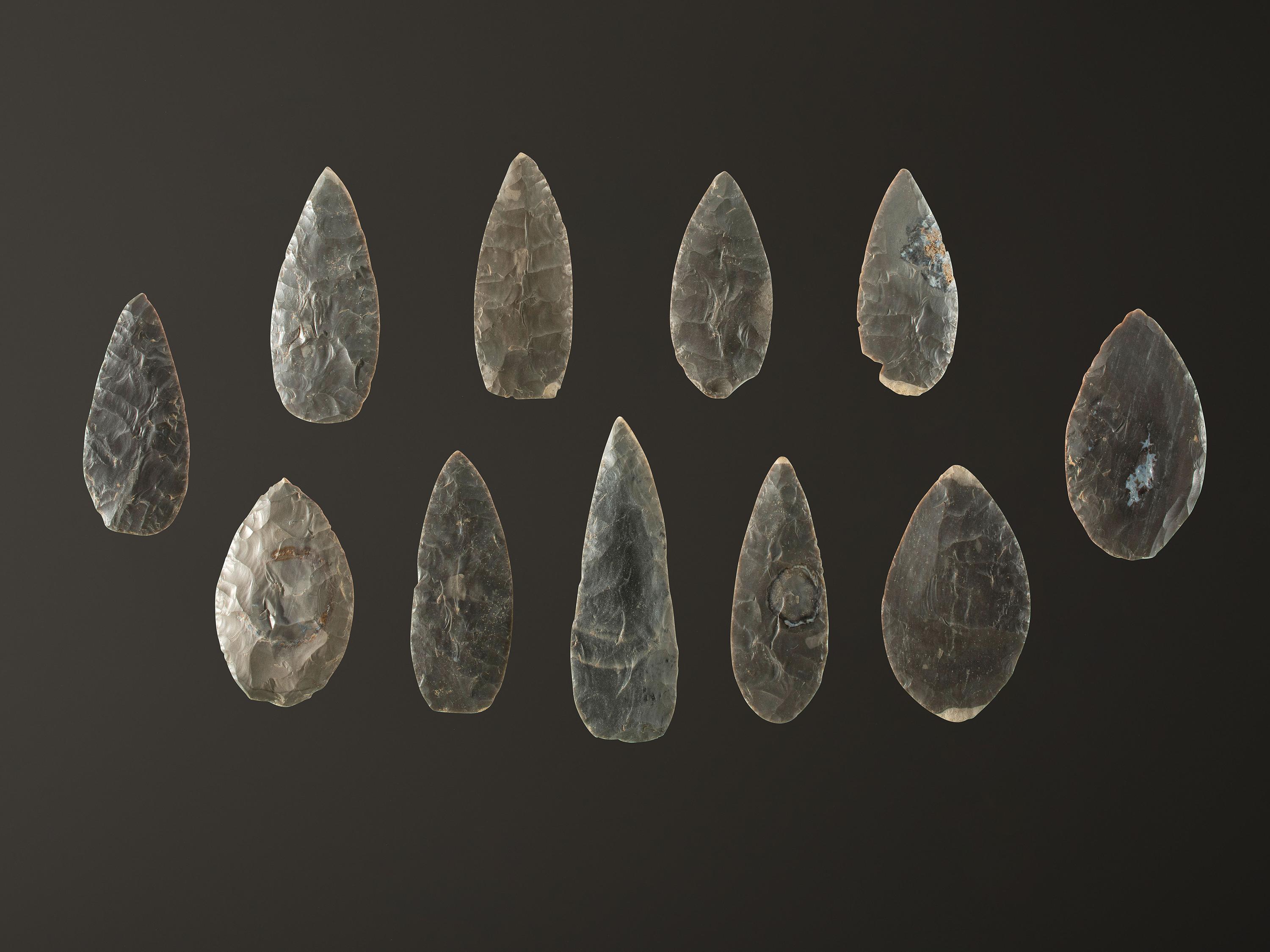 A Cache of Hornstone Blades