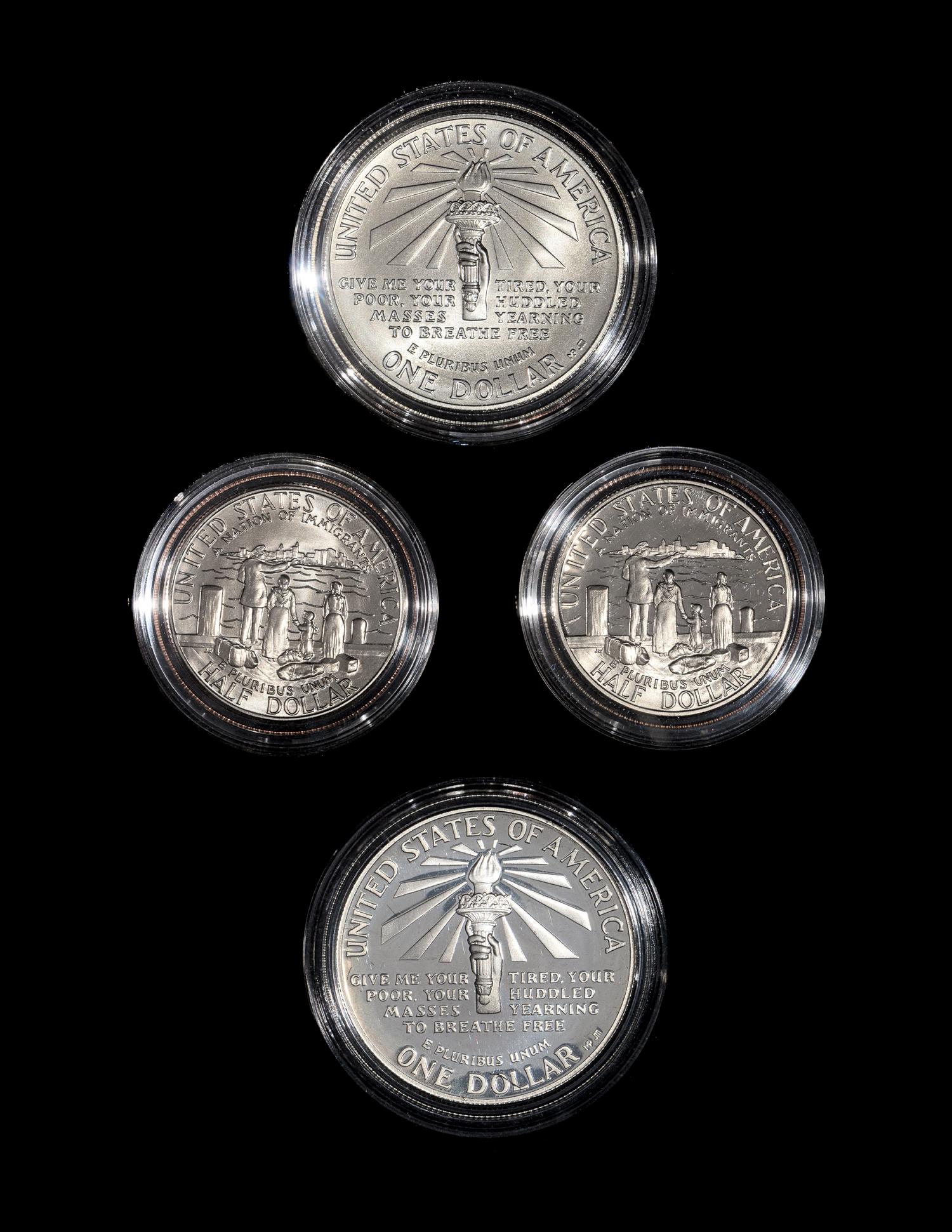 *A Group of Two United States 1986 Ellis Island Commemotative Two-Coin Sets