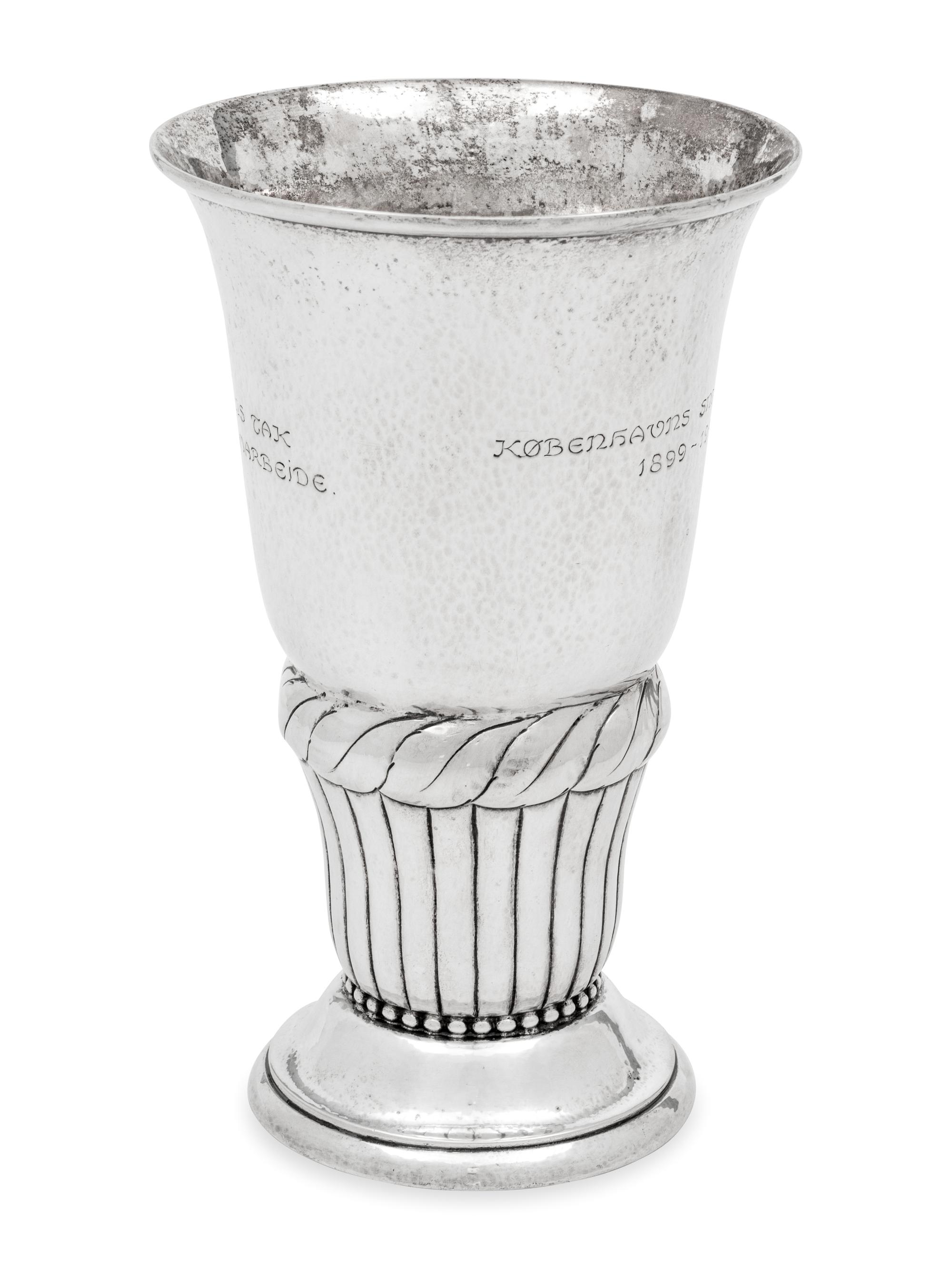A Danish Silver Vase