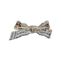CARTIER, SAPPHIRE AND DIAMOND BOW BROOCH