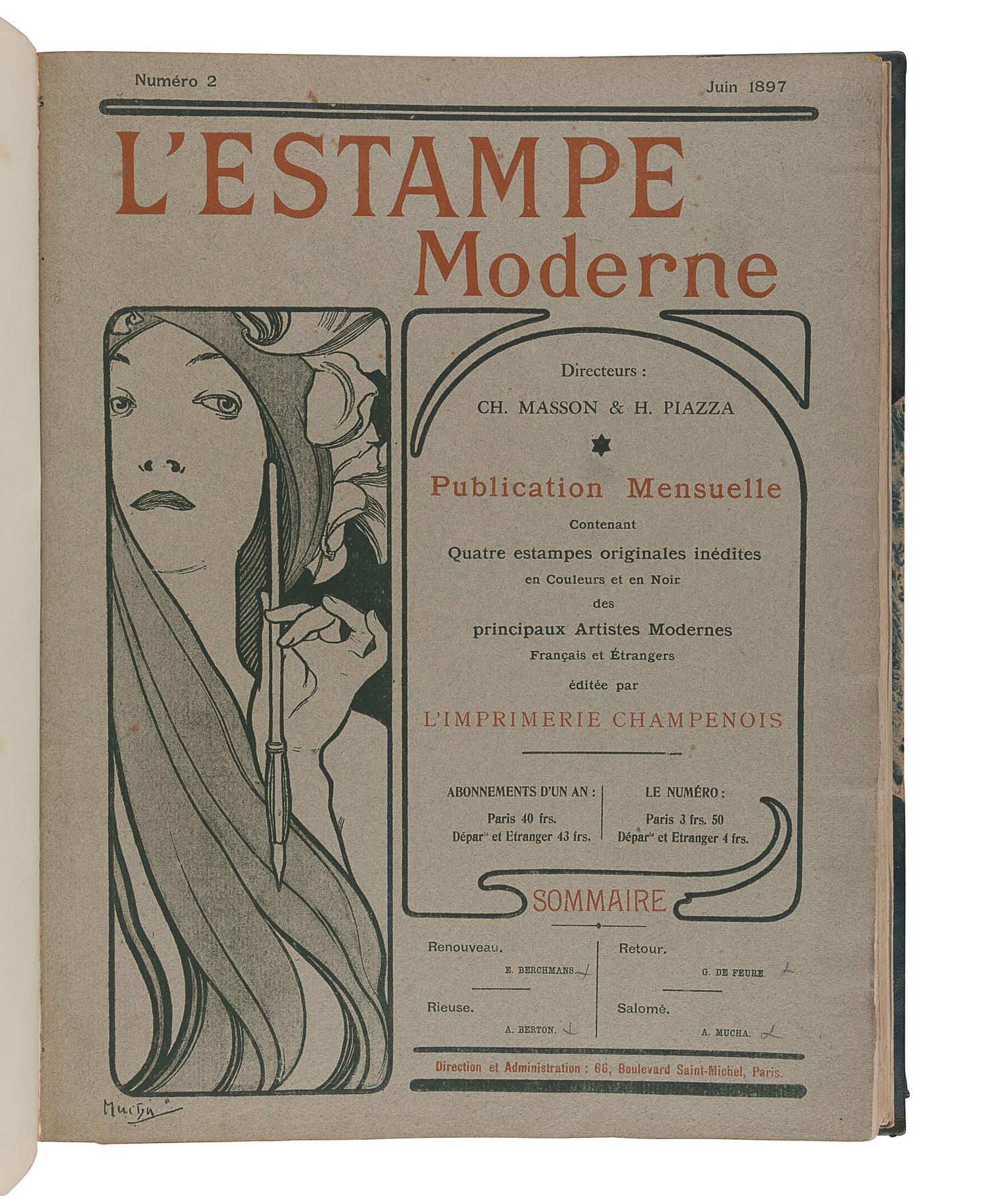 L'Estampe Moderne . Charles Masson and Henri Piazza, editors. Paris: L'Imprimerie Campenois, 1897-1899.