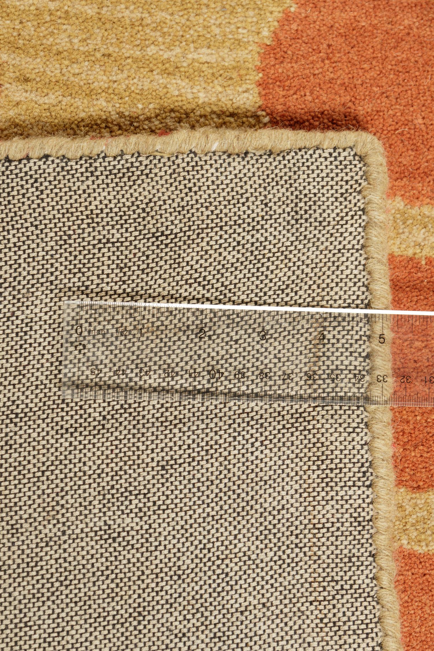 A Contemporary "Sunburst" Design Wool Rug