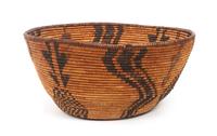 An Apache Basket Bowl Height of largest 6 1/2 x diameter 14 7/8 inches.