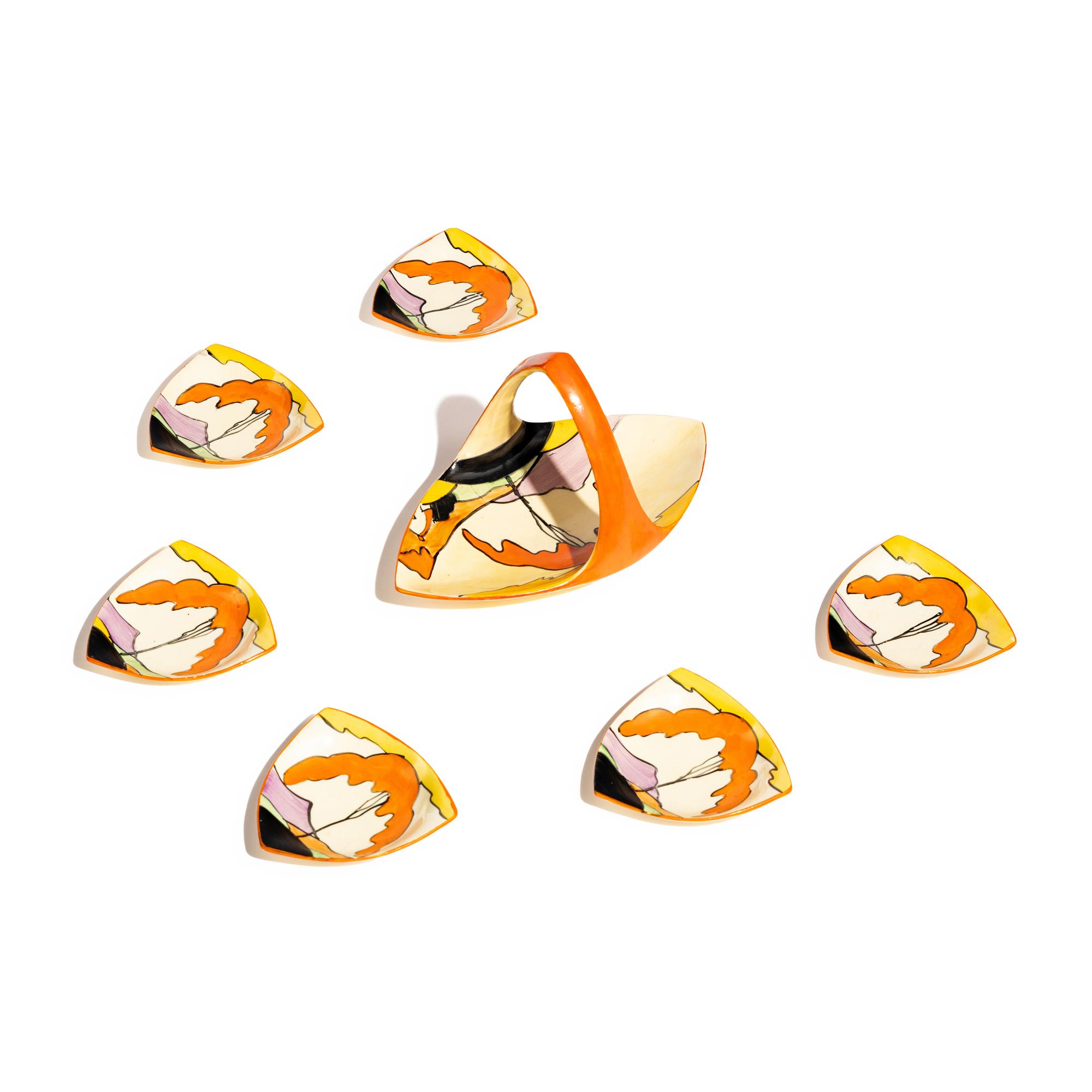 Mountains pattern Bon-bon Set, c. 1931-32