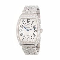 Franck Muller, Ref. 7502, Stainless Steel 'Cintrée Curvex' Watch with Diamond Bezel, with Box and Papers