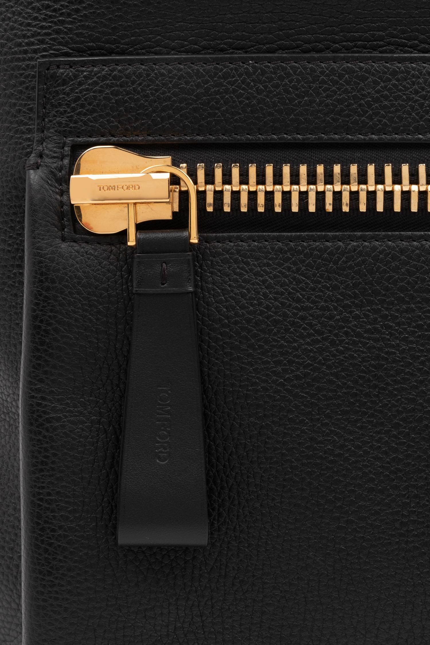 Tom Ford Buckley Backpack in Black Full Grain Leather, 2014