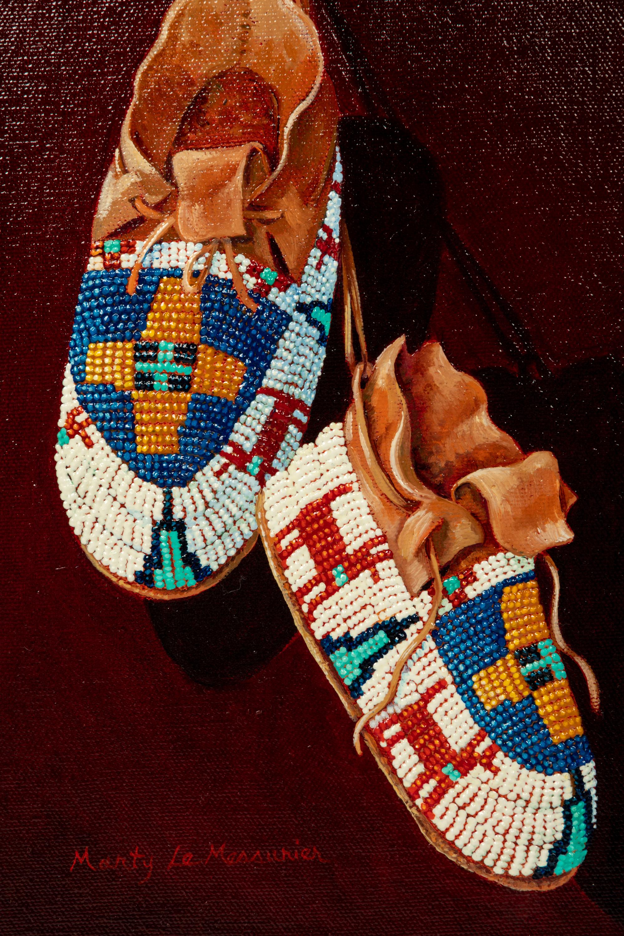 Two Works: Cheyenne Booties and Sioux Child's Moccassins
