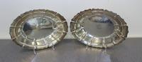 A Pair of American Silver Bowls, Richard Dimes Co., South Boston, MA, Irish pattern, each centered by an engraved monogram.