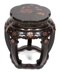 A Chinese Lacquered Tabouret Height 19 1/4 inches. — 20TH CENTURY