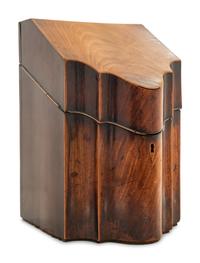 A George III Style Mahogany Cutlery Box