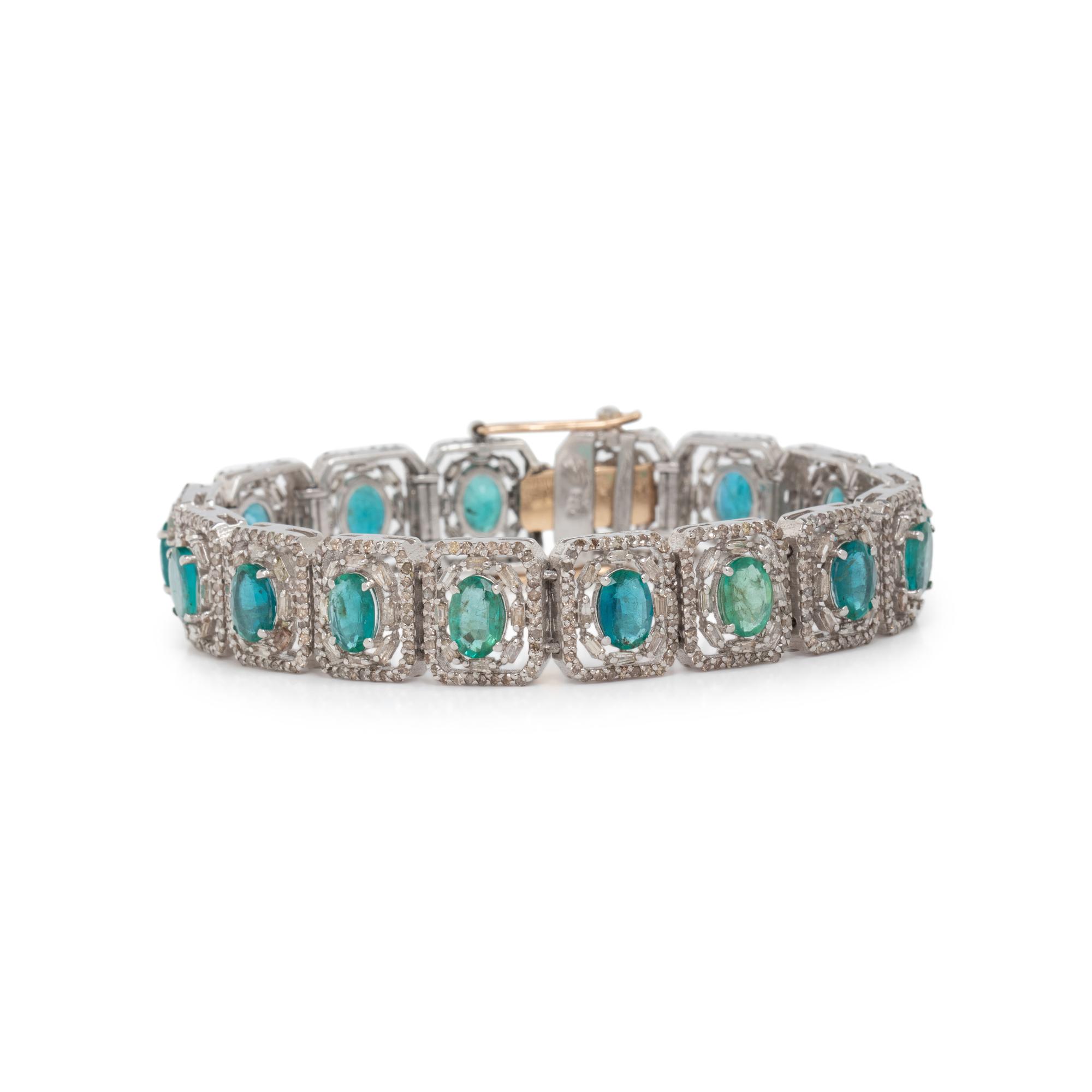 EMERALD AND DIAMOND BRACELET