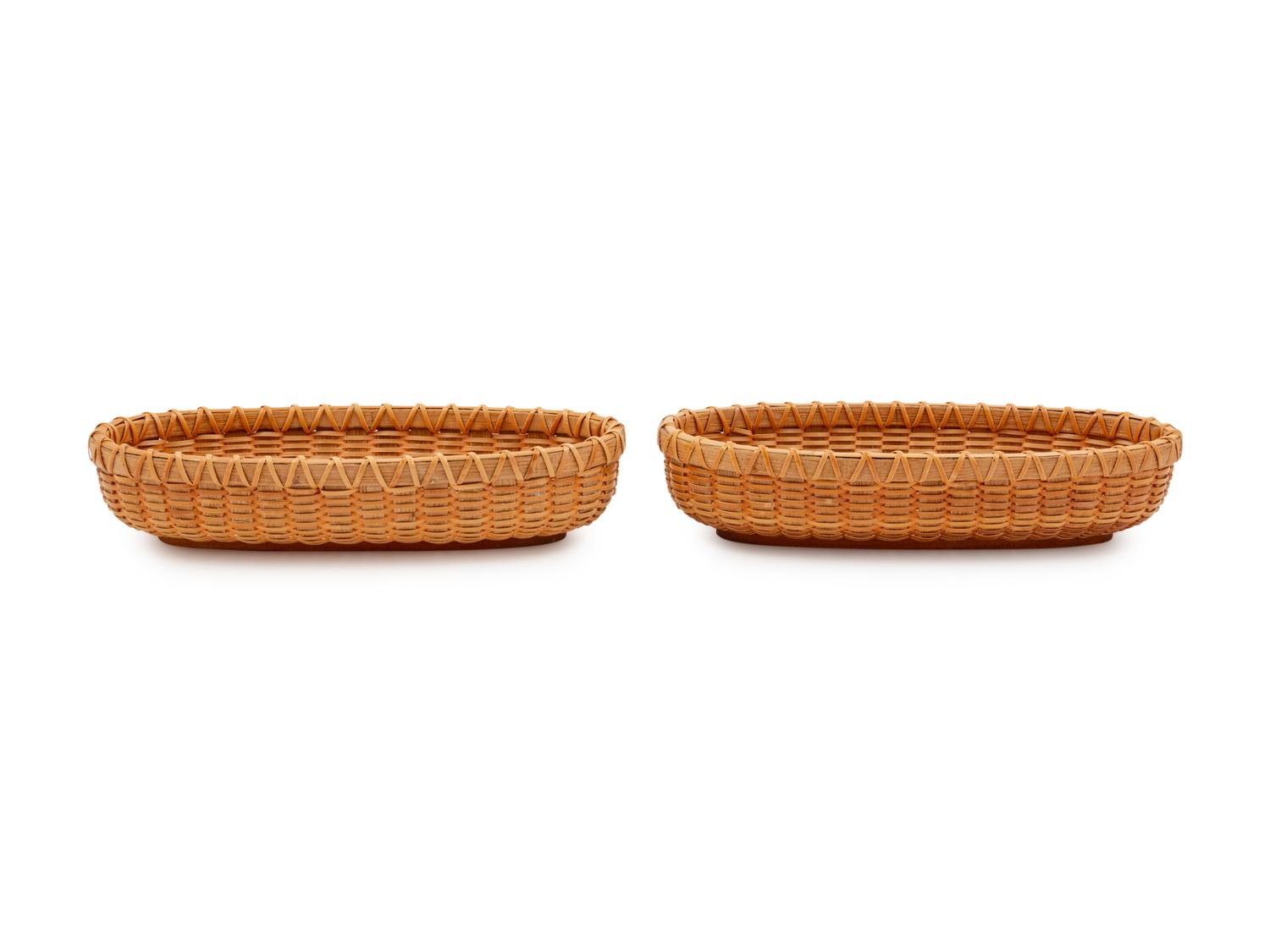 A Pair of Nantucket Baskets by Paul Willer