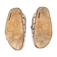 Sioux Child's Beaded Hide Moccasins