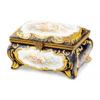 A Sèvres Style Porcelain Table Casket
