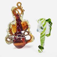 Fritz Dreisbach (American, b. 1941) Two Glass Works, USA, circa 1970s