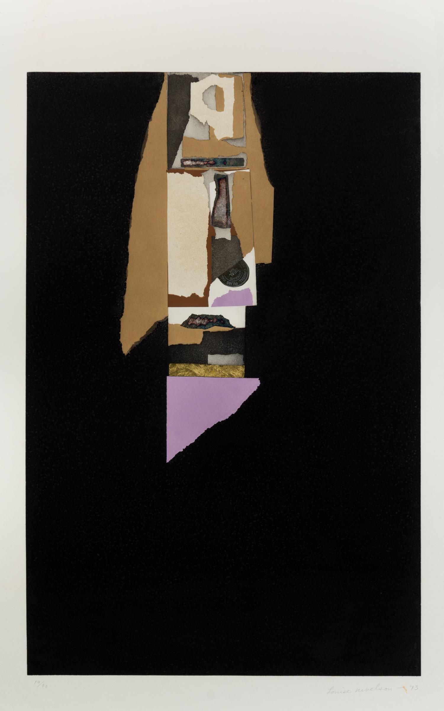 Louise Nevelson, (American, 1899-1988), Aquatint V, 1973