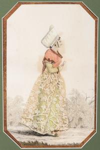 Five Victorian Mixed Media Dressed Pictures