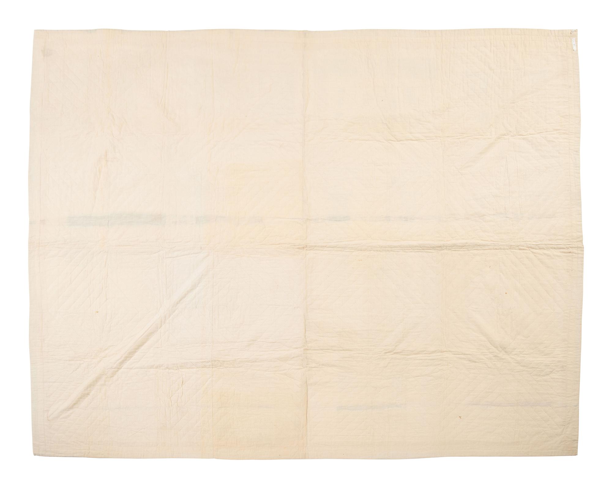 [CIVIL WAR]. An embroidered and appliqued pictorial quilt of Civil War interest.