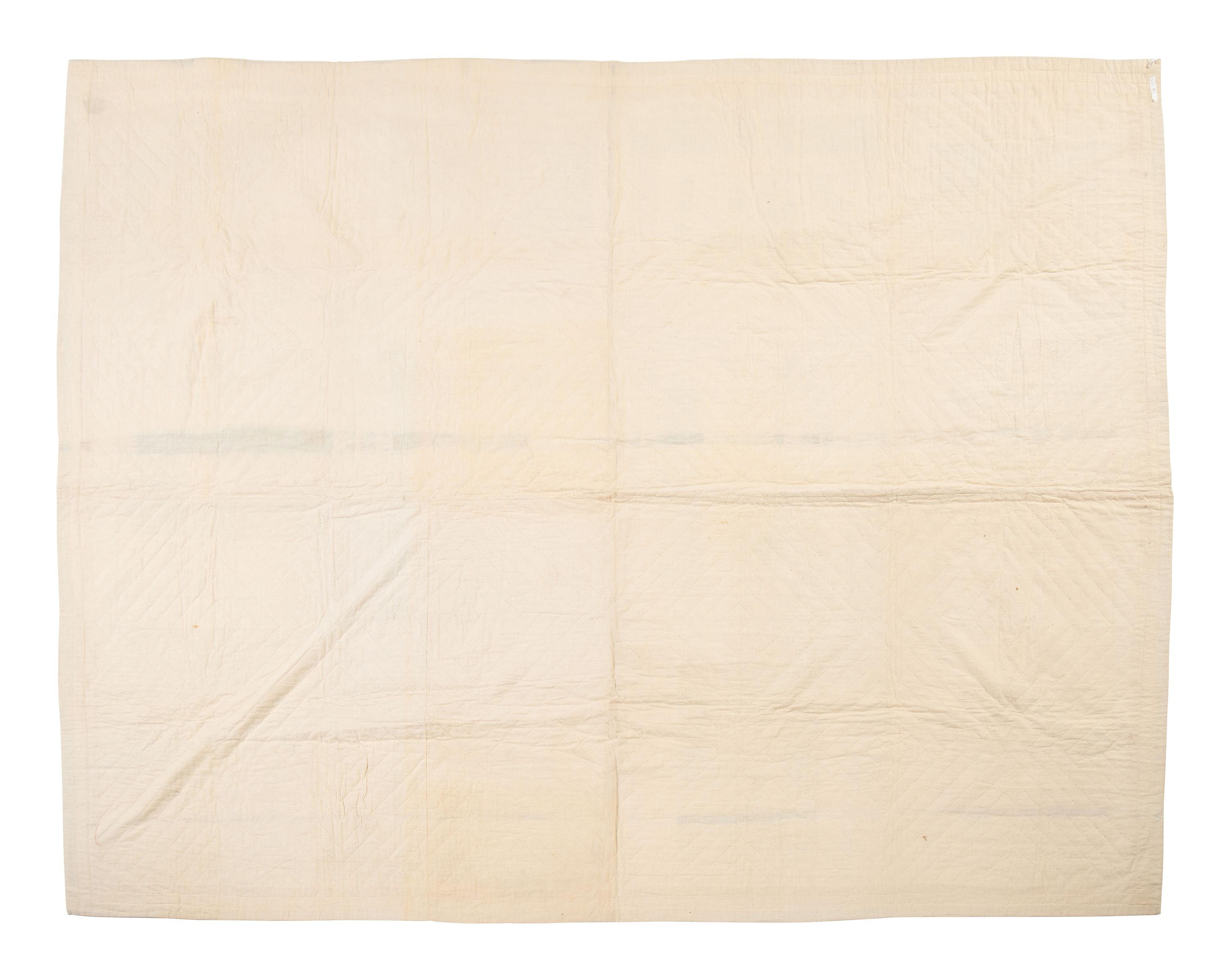 [CIVIL WAR]. An embroidered and appliqued pictorial quilt of Civil War interest.