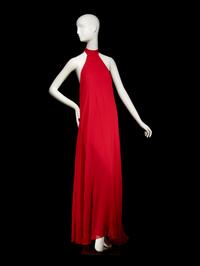 Important HALSTON Chiffon Gown, 1970s