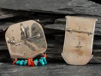 Pair of Mosaic Inlay Katsina Pins
