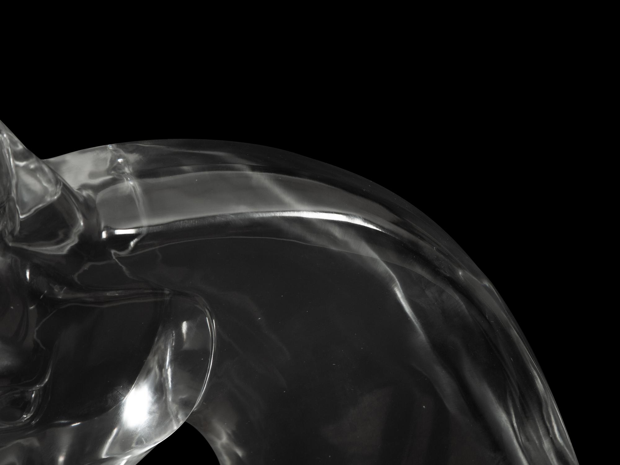 A Lalique Tête de Cheval Sculpture