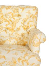 A William IV Style Button Tufted Mahogany Easy Chair