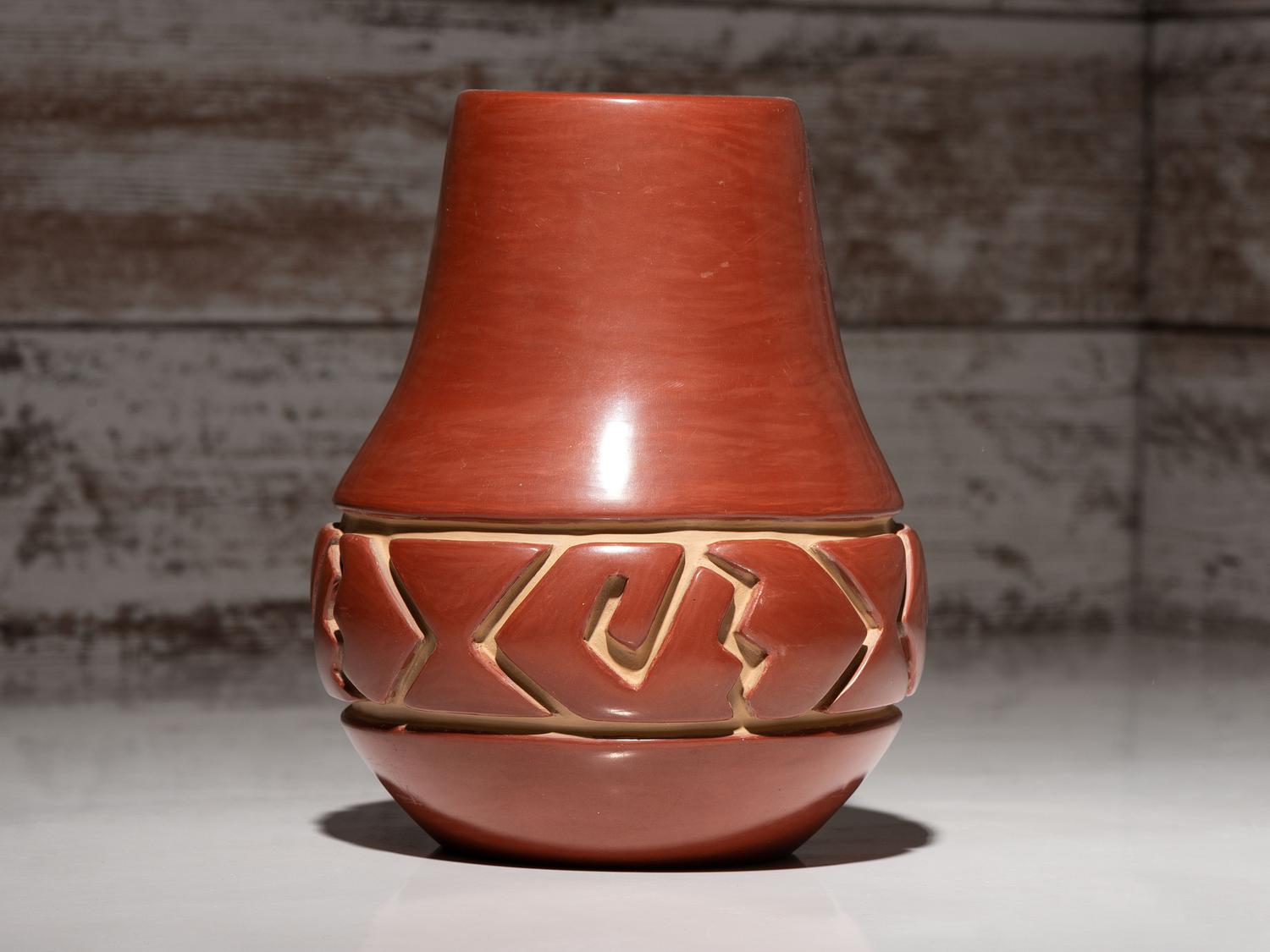 Redware Pottery Vase