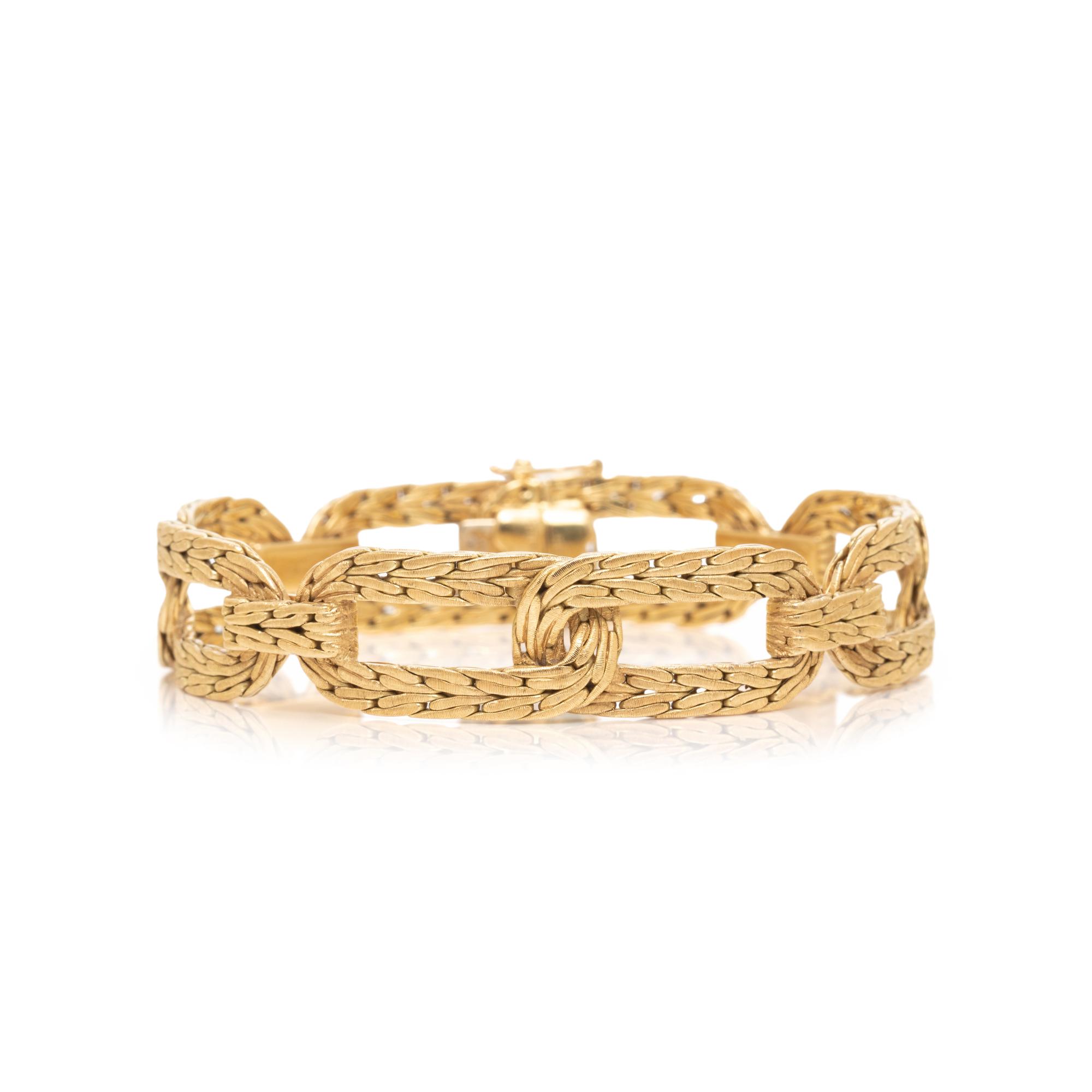 BUCCELLATI, YELLOW GOLD BRACELET