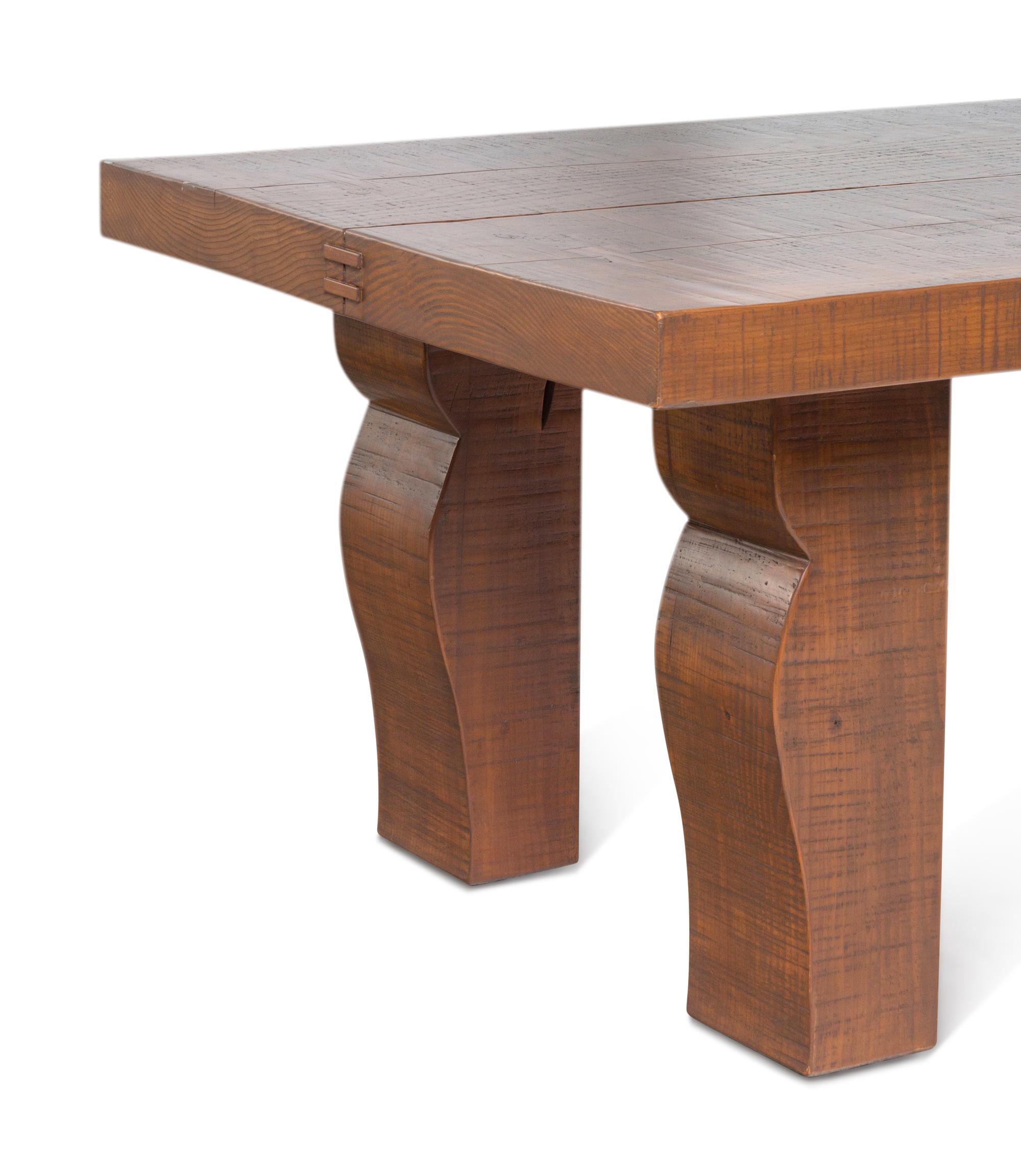 A Contemporary Hardwood Dining Table