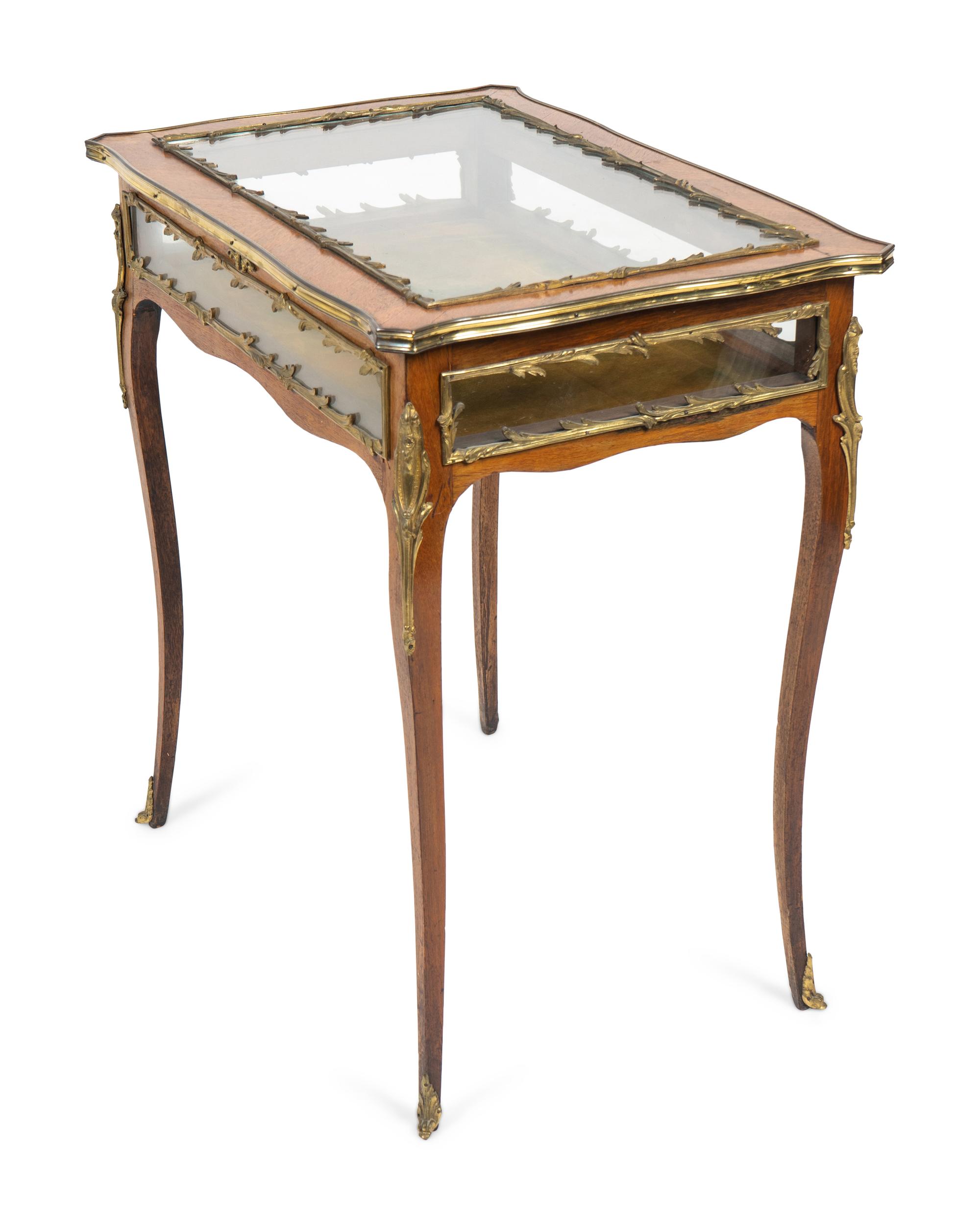 A Louis XV Style Vitrine Table — EARLY 20TH CENTURY