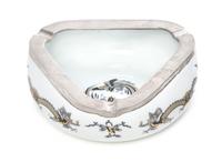 A Meissen Porcelain Ash Receiver, 20TH CENTURY, Width 8 inches. — 20TH CENTURY,
